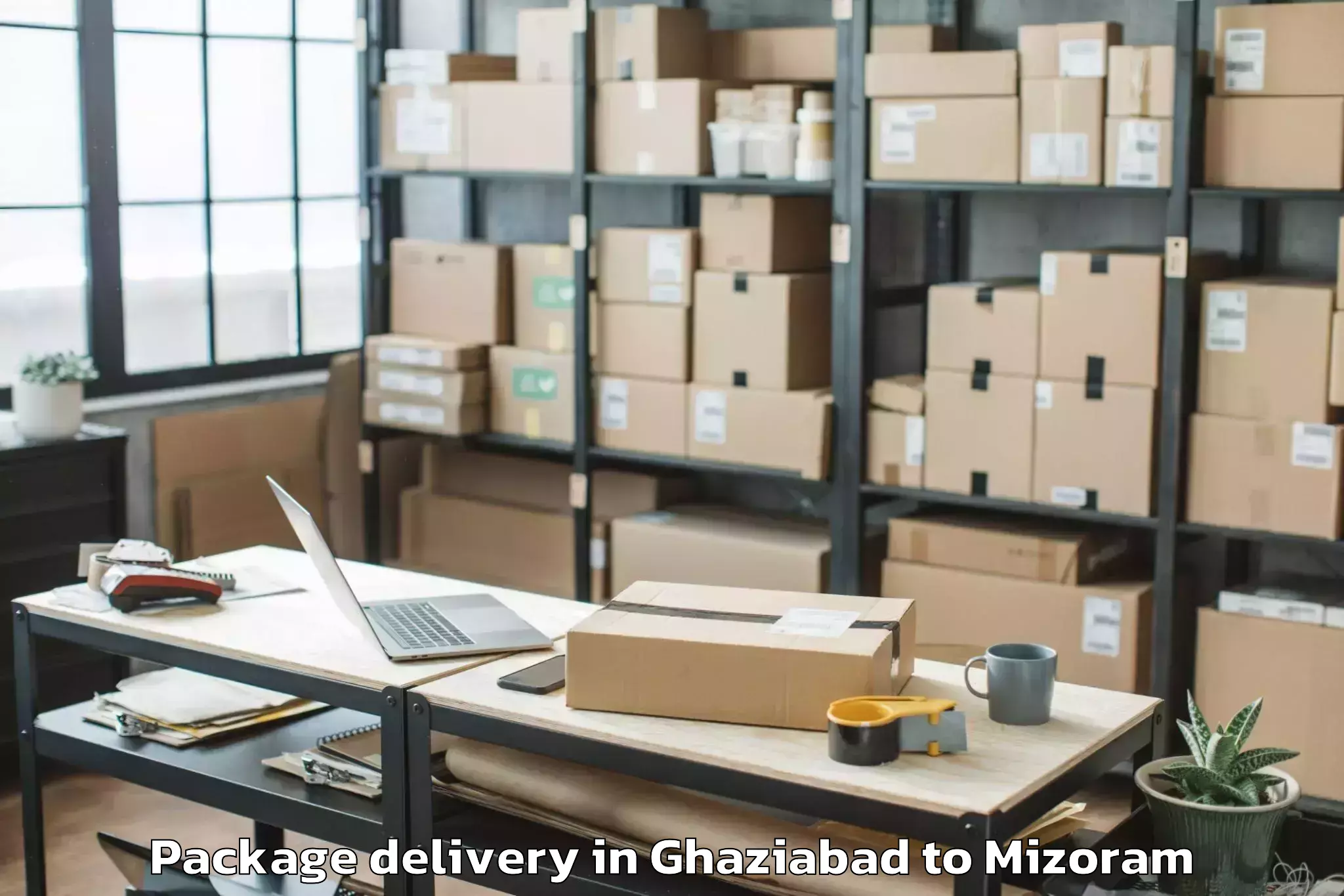 Quality Ghaziabad to Lunglei Package Delivery